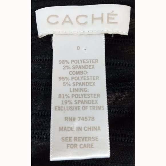 Cache  Mesh Sheath Midi Salmon Pink & Black Lined Dress Flattering Fitted Sz 0 - Picture 6 of 7